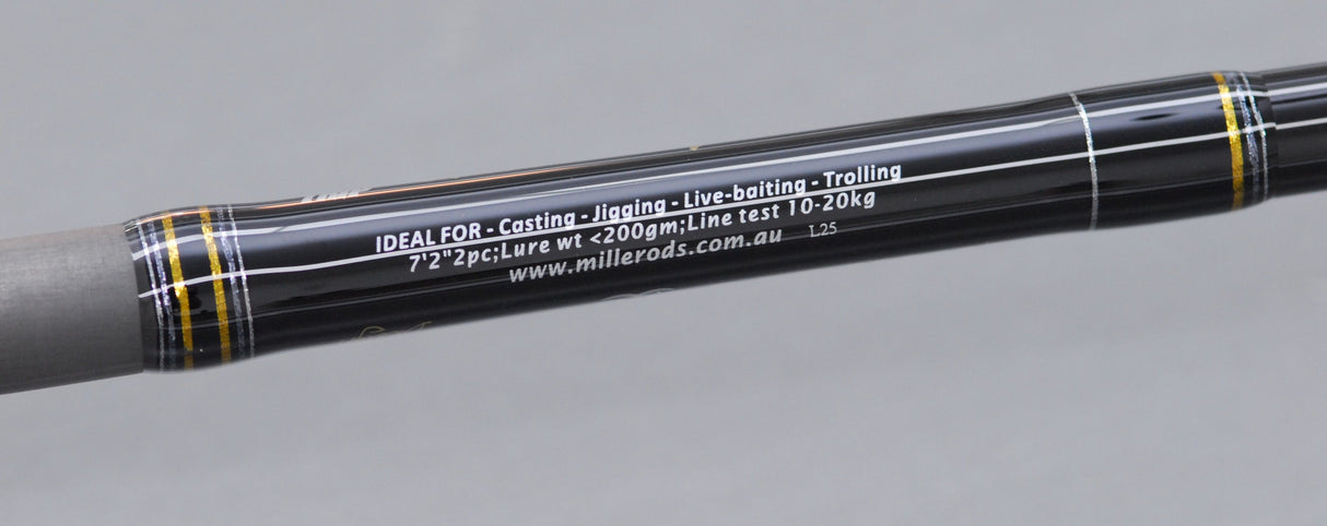 Millerods Gamespin Med 7'2in 2pc 10-20kg