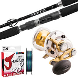 Shimano Terez 6'6" 1 pc 50-150lb/ Shimano Talica 16/ Daiwa J-Braid 65lb 500m - Multicolour