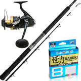 Shimano Spheros 8000HGA/Shimano Hydra 6' 1pc 15-24kg/Shimano Kairiki 50lb 300m - Multi-Colour
