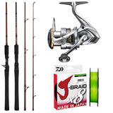 Shimano Sedona FJ 3000HG/Shimano 23 Raider Travel 7' 3-6kg/Daiwa J-Braid 10lb Chartreuse 150m