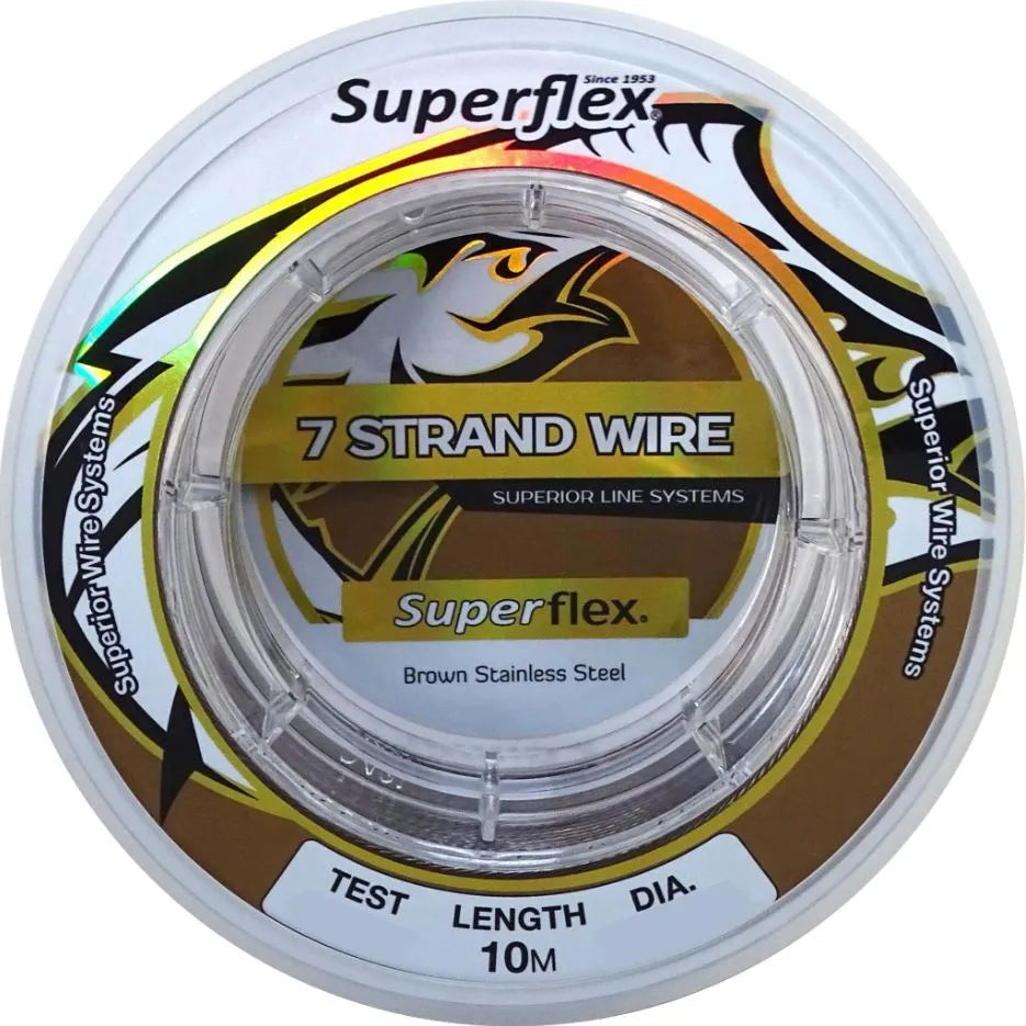 Superflex Brown 7 Strand 1x7 Wire - 10m