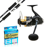 Shimano Jewel 8'2" 2pc/ Shimano Spheros 10000PGA/ Shimano Kairiki 60lb 300m - Multi-Colour