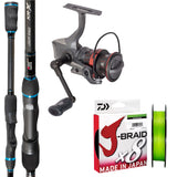 Abu Garcia KRX Salty Elite -6ft11in 1-3kg 2pc/ Abu Garcia Max Elite 2500/ Daiwa J-Braid 6lb 150m - Chartreuse