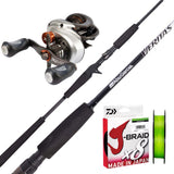 Abu Garcia Veritas 5 6' 1pc 5-10kg/ Abu Garcia Revo 5X/ Daiwa J-Braid 30lb 150m - Chartreuse