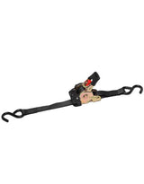 Camp Pro Retractable Ratchet Tie Down Strap 2m - Black