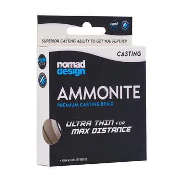 Nomad Ammonite Premium Casting Braid - White - 150 Yards