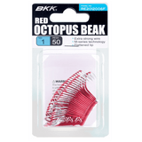 BKK Red Octopus Beak Hooks - 50 Pack