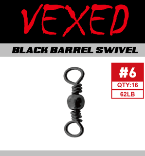 Vexed Black Barrel Swivel