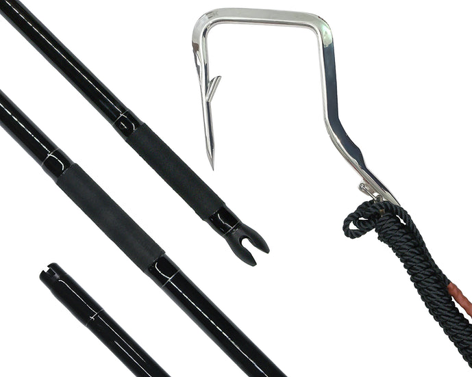 Hookem Fishing Cast Diamond Flying Gaff 200mm x 1.8m Handle