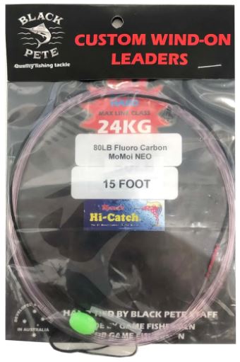 Black Pete Custom Wind-On Fluoro Leader