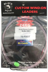 Black Pete Custom Wind-On Fluoro Leader
