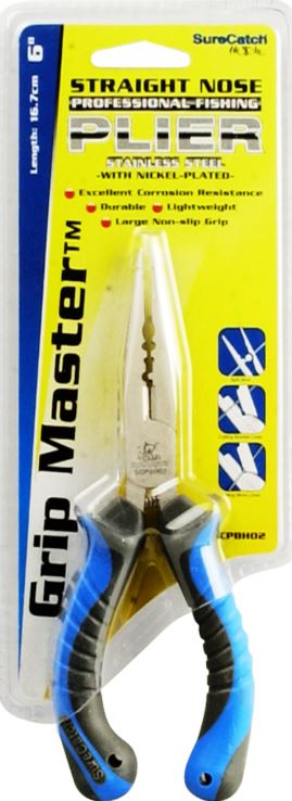 Sure Catch Grip Master Straight Nose Pliers 6in