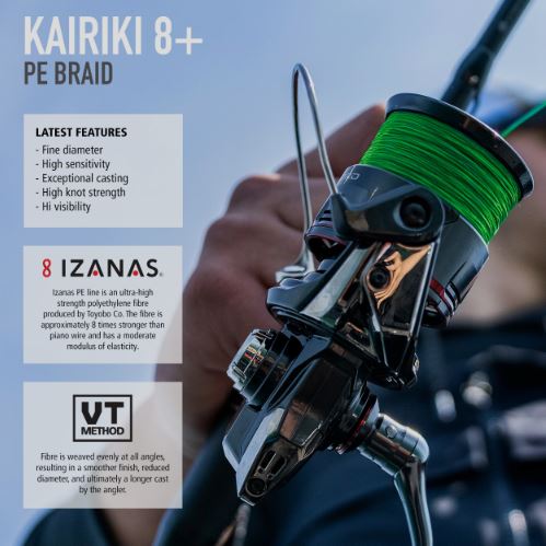 Shimano Kairiki 8+ Braid 150m - Mantis Green