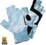 Shimano UPF Sun Gloves Sky Tech Camo