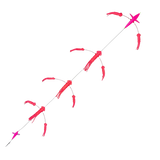 Hot Tackle Flip Flop Surface Teaser - 7in Exciter Birds - Pink