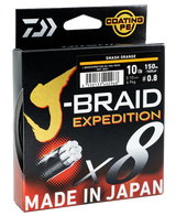 Daiwa J-Braid Expedition X8 Orange 300m Braid