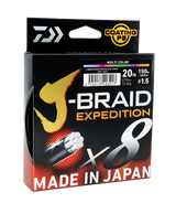 Daiwa J-Braid Expedition Multi Colour - Bulk Braid Spooling (sold in increments of 100 Metres)