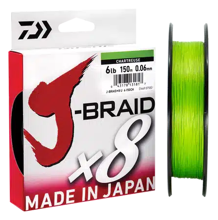 Daiwa J-Braid 8 Chartreuse 3000m
