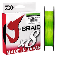 Daiwa J-Braid 8 Chartreuse 300m