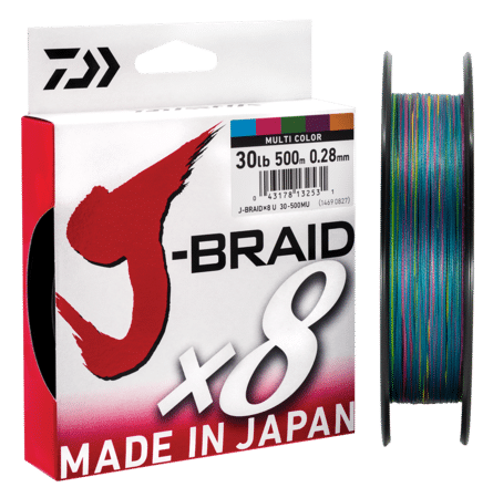 Daiwa J-Braid 8 Multicolour 500m
