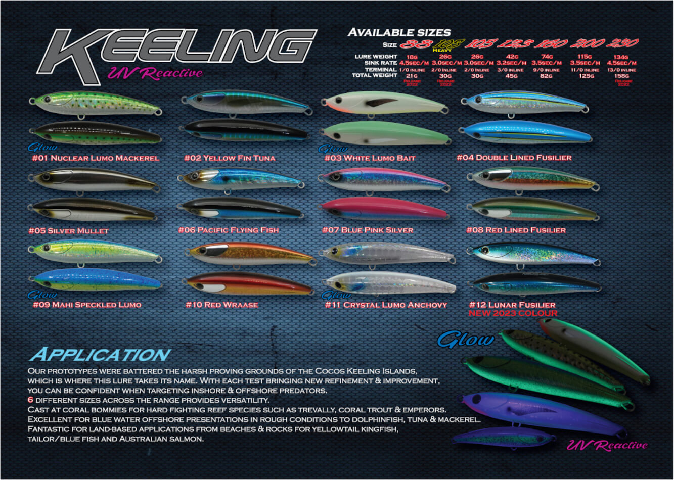Oceans Legacy Keeling 105mm 30g Sinking Stickbait