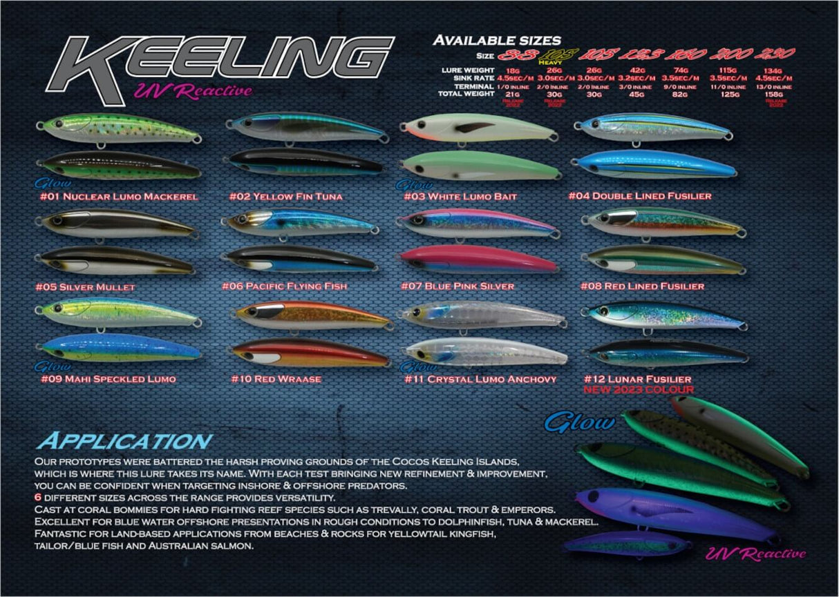 Oceans Legacy Keeling 88mm 21g Sinking Stickbait