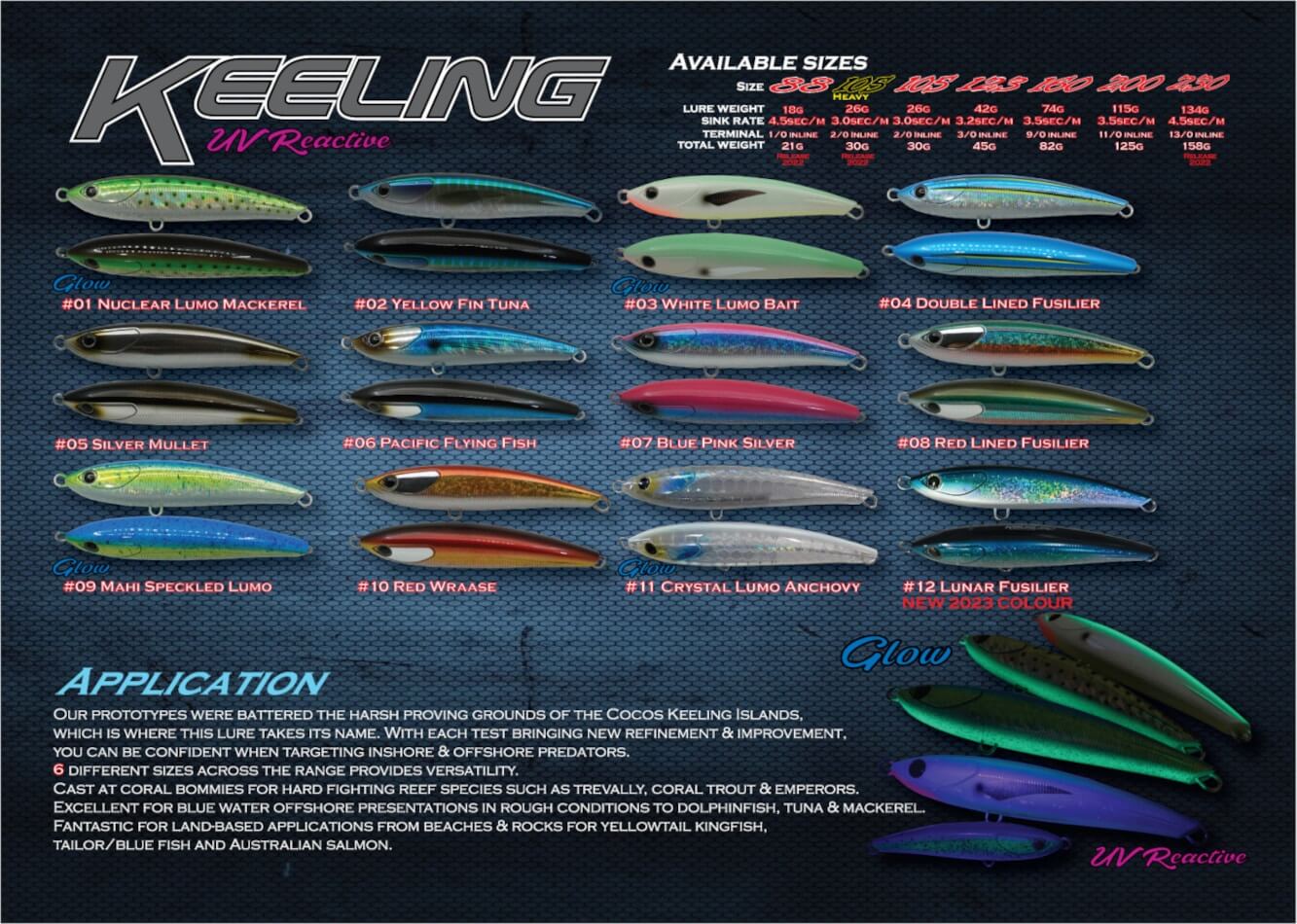 Oceans Legacy Keeling 88mm 21g Sinking Stickbait