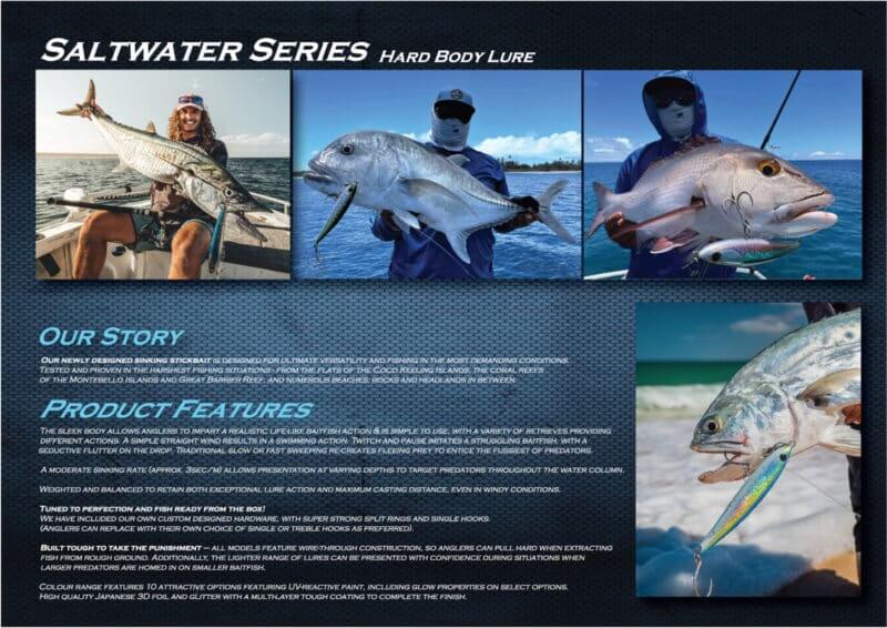 Oceans Legacy Keeling 88mm 21g Sinking Stickbait