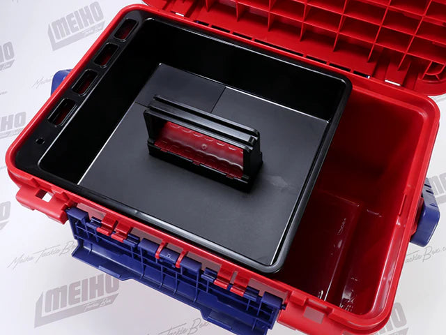 Meiho Bucket Mouth 9000 Tackle Box Red