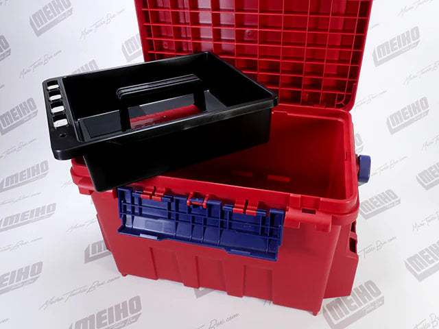 Meiho Bucket Mouth 9000 Tackle Box Red