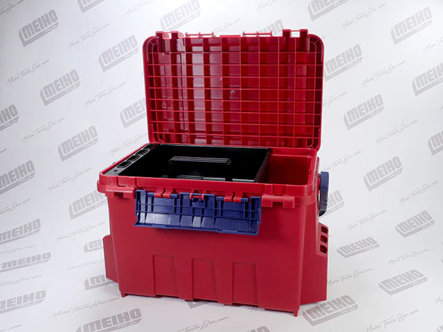 Meiho Bucket Mouth 9000 Tackle Box Red