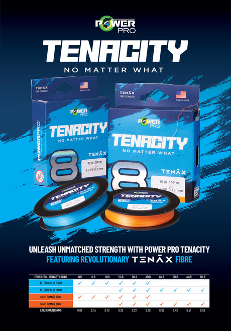 Shimano Power Pro Tenacity 300m Braid - Blue