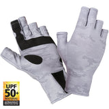 Shimano UPF Sun Grey Dot Camo Gloves