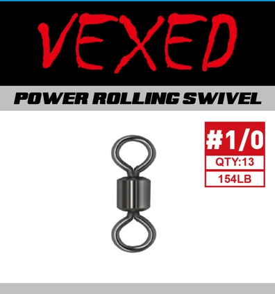 Vexed Black Rolling Swivel