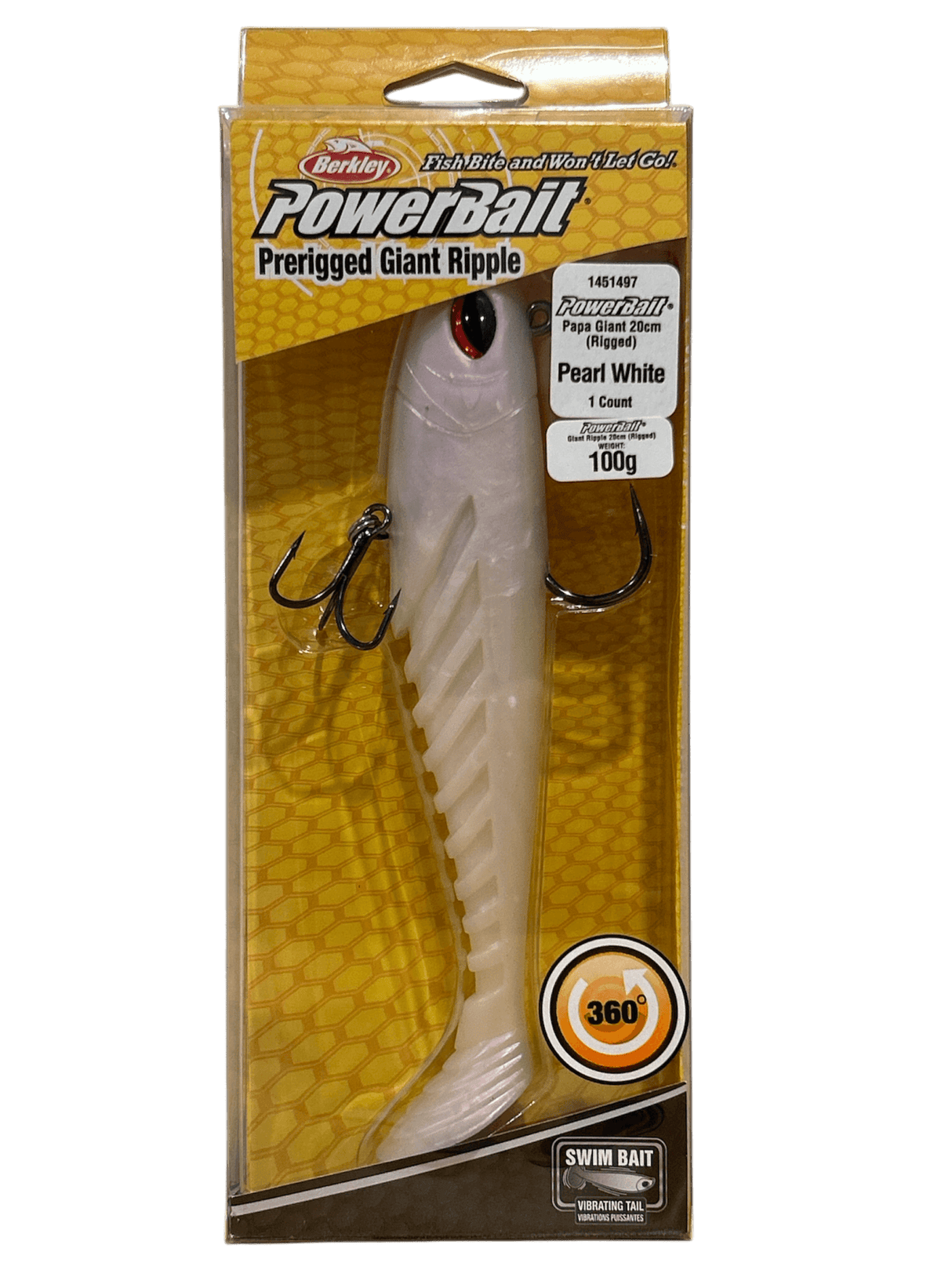 Berkley Powerbait Pre-Rigged Giant Ripple Shad 200mm
