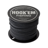 Hook Em Outrigger Cord 30m Black 3mm