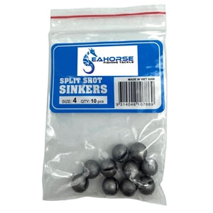 Seahorse Split Shot Sinkers - Small Packet