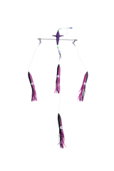 Black Pete 12in Titanium Bird Spreader Bar With Bulb Squid