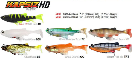 Biwaa Kapsiz HD 7.5in Sinking Rigged Plastic Swimbait