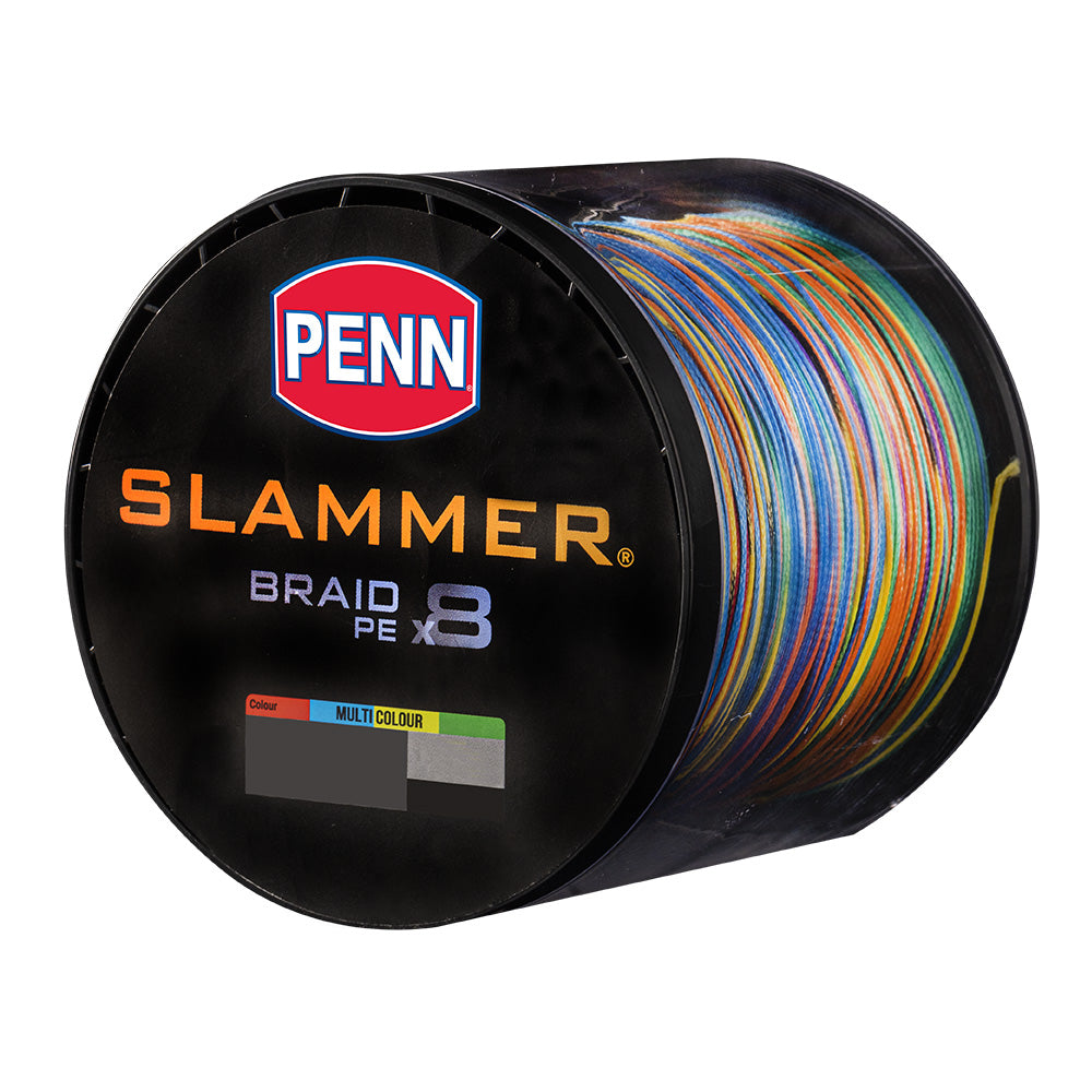 Penn Slammer 120lb 8 Carrier 400m - Multicolour Braid (Clearance)