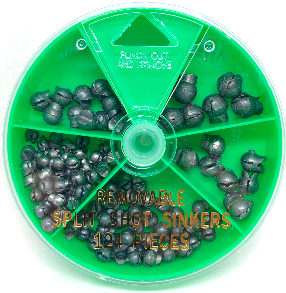 Tacspo Removable Split Shot Sinker - 124pc