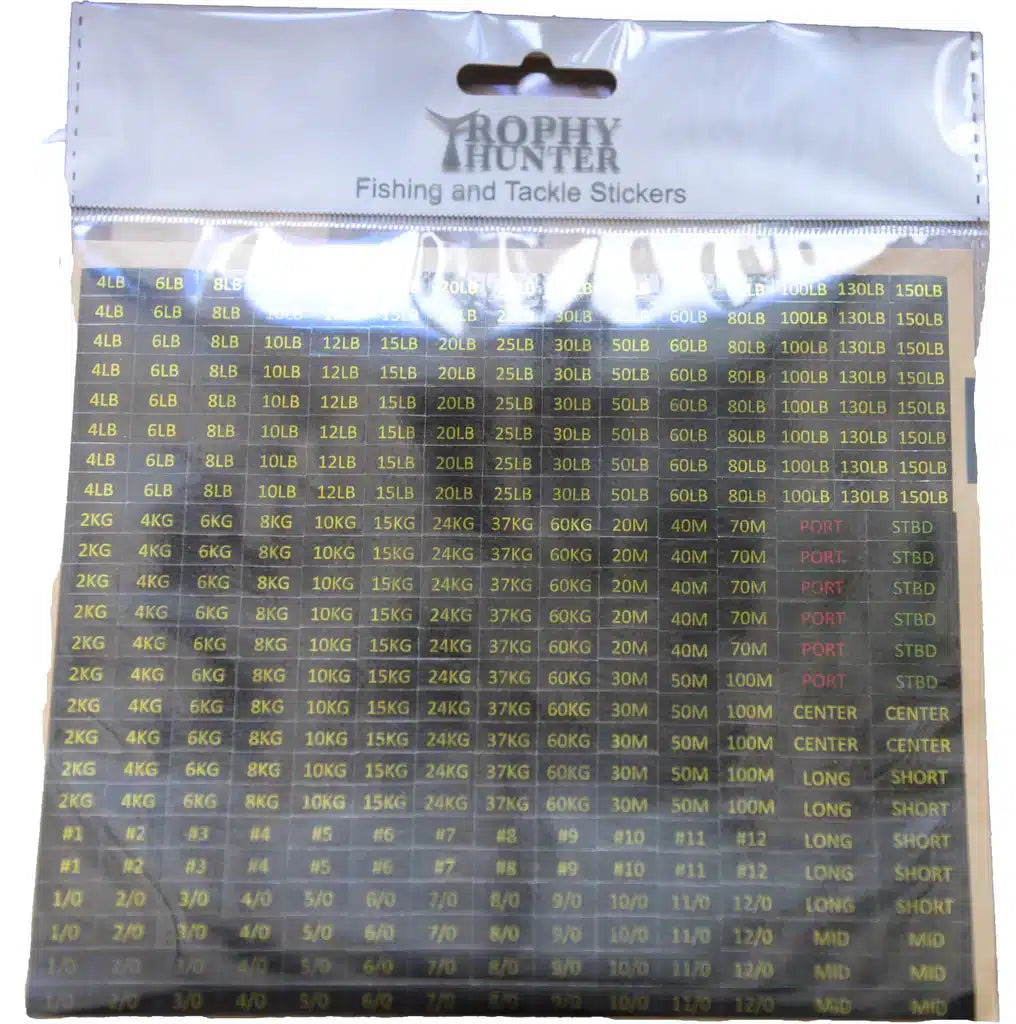 Trophy Hunter Fishing Sticker Sheets