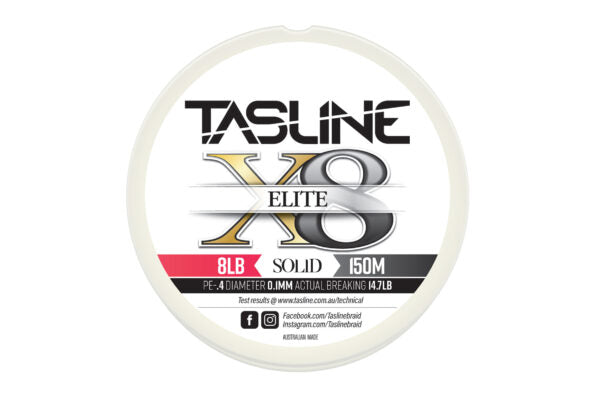 Tasline Elite White X8 150m
