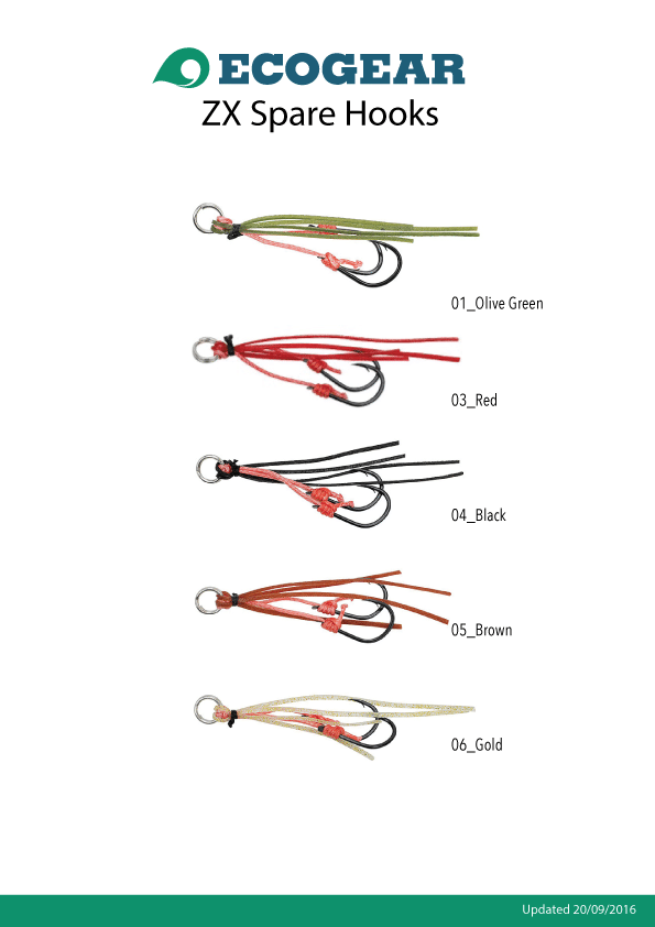 Ecogear ZX Spare Hooks