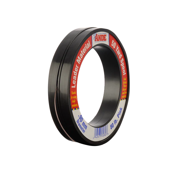 Ande Premium Monofilament Pink Leader 50yd