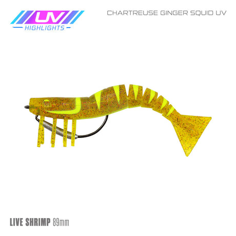 Samaki Live Shrimp 89mm Rigged Soft Plastic