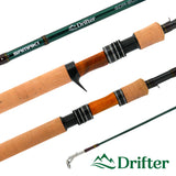 Samaki Drifter Travel 6'6" 7pc 6-12lb/ Daiwa 24 TD Black 3000D/ Daiwa J-Braid 10lb 150m - Chartreuse