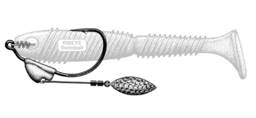 Owner Flashy Swimmer Gold Hooks