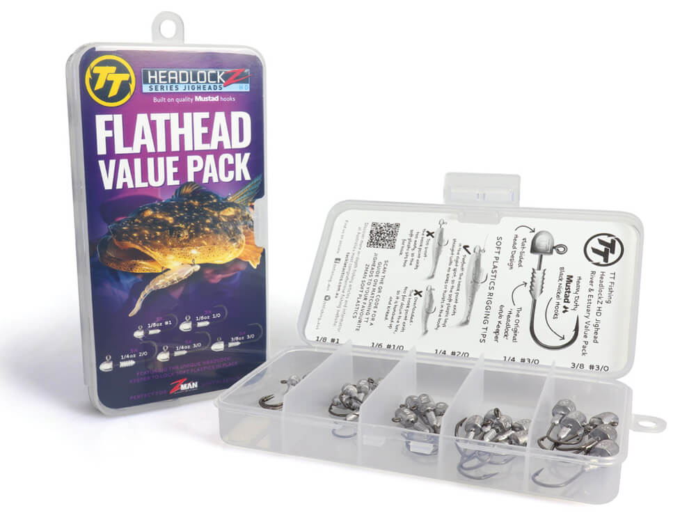 TT Lures Headlockz HD Flathead Jig Head Value Pack