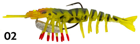 Zerek Live Shrimp Hot Legs 3in Rigged Plastic